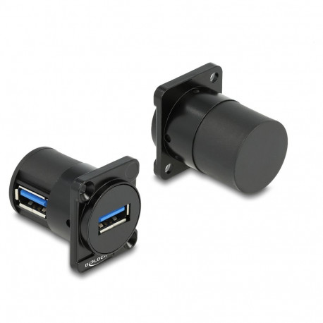 "D-Typ Modul USB 5 Gbps Typ-A Buchse zu Buchse 90° gewinkelt"