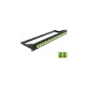"Delock 19? LWL Patchpanel 24 Port LC Duplex lindgrün"