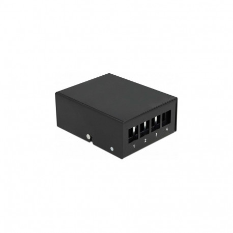 "Keystone Patchpanel 4 Port schwarz"