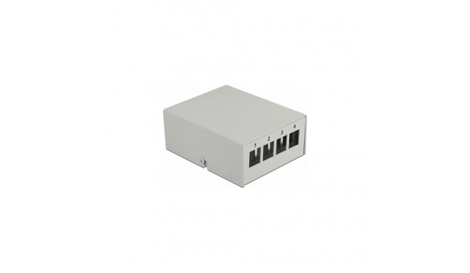 "Keystone Patchpanel 4 Port grau"