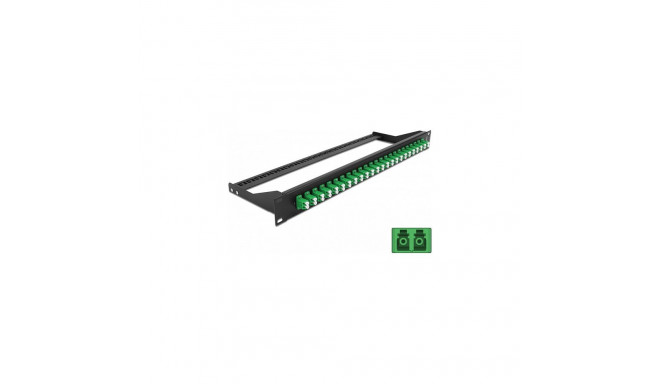 "Delock 19? LWL Patchpanel 24 Port LC Duplex grün"