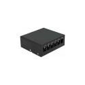 "Delock Keystone Patchpanel 6 Port schwarz"