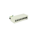 "Delock Keystone Desktop Patchpanel 8 Port grau"
