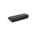 "Delock Keystone Desktop Patchpanel 12 Port schwarz"