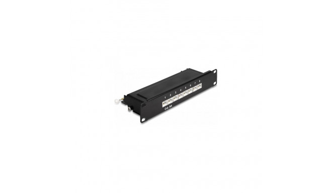 "Delock 10? Patchpanel 8 Port Cat.6A 1 HE schwarz"