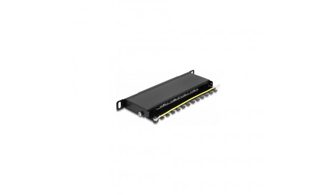 "10"" Patchpanel 8 Port Cat.6A 0,5 HE schwarz"