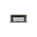 "Delock 10? Patchpanel 8 Port Cat.6A 0,5 HE schwarz"