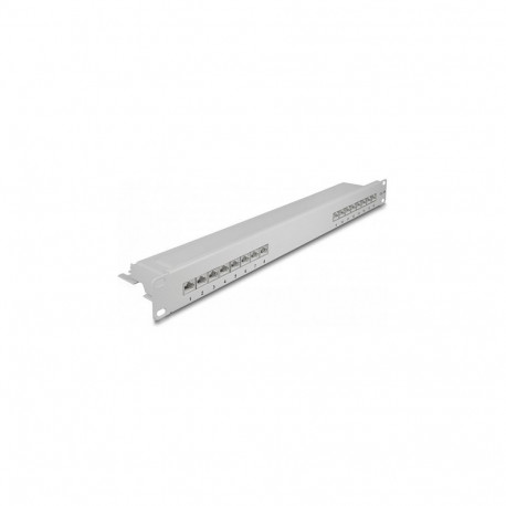 "19"" Patchpanel 16 Port Cat.6A 1 HE grau"