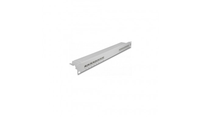 19" patch-paneel 16 porti Cat.6A 1 HE, hall