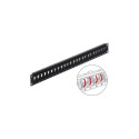 "Delock 19? Keystone Patchpanel 24 Port drehbar schwarz"