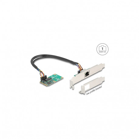 Mini PCIe I/O PCIe täissuuruses 1 x RJ45 Gigabit LAN