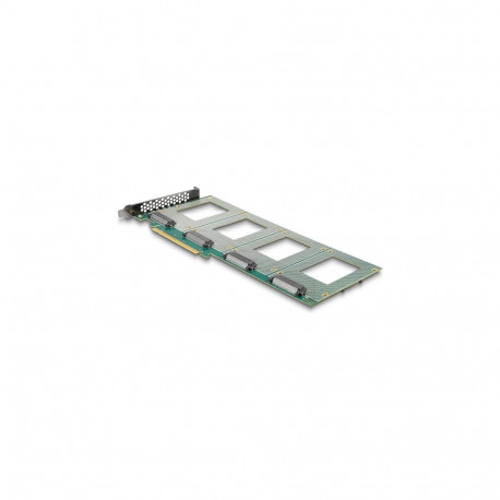 "PCI Express 4.0 x16 Karte zu 4 x intern U.2 NVMe SFF-8639 - Bifurcation (LxB: 288 x 122 mm)"