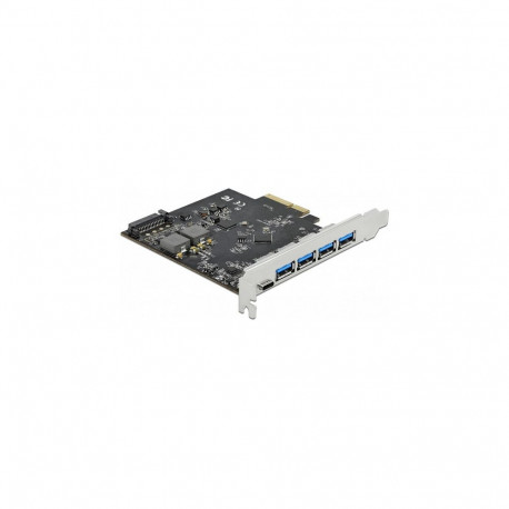 PCI Express x4 kaart 1 x USB Type-C™ + 4 x USB Typ-A - SuperSpeed USB 10 Gbps