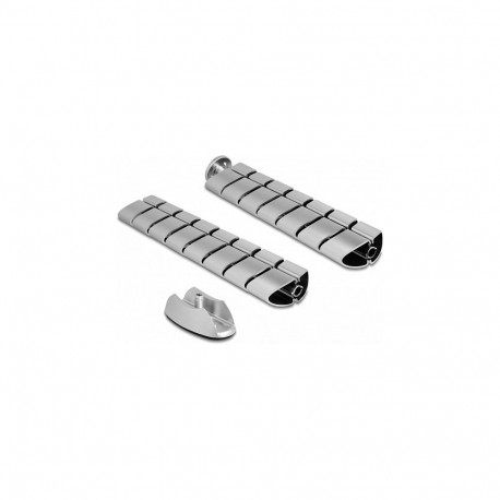 "Delock Kabelkanal für Schreibtisch 740 x 75 mm höhenverstellbar silber"