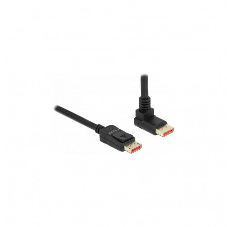 "Delock DisplayPort Kabel Stecker gerade zu Stecker 90° oben gewinkelt 8K 60 Hz 3 m"