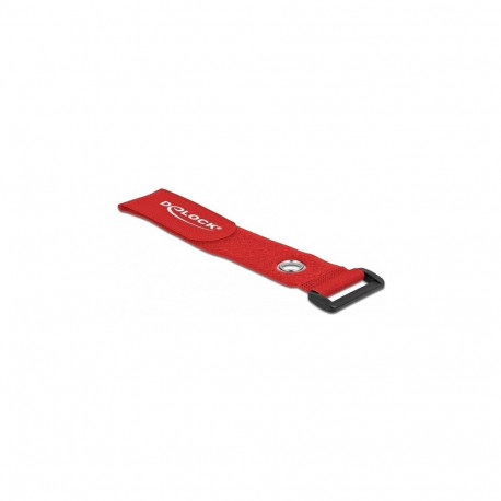 Takjakinnitusega kaablikinnitid aasa ja kinnitusavaga L 280 × B 38 mm, 3 tk, punased