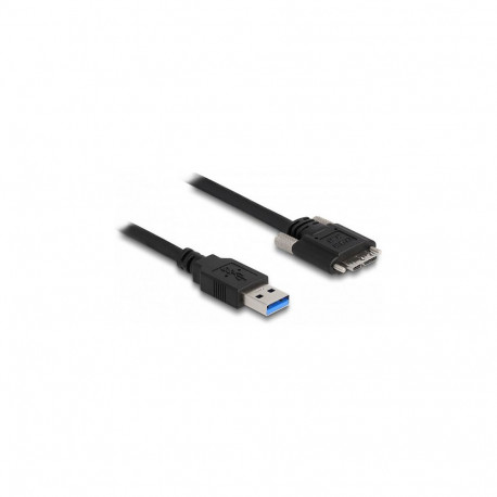"Delock USB 5 Gbps Kabel Typ-A Stecker zu Typ Micro-B Stecker mit Schrauben 3 m"