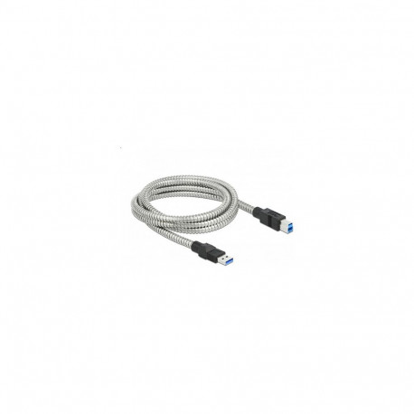 "Delock USB 5 Gbps Kabel Typ-A Stecker zu Typ-B Stecker mit Metallmantel 2 m"