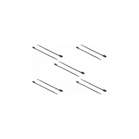 "Delock Kabelbinder mit Befestigungsöse L 200 x B 4,8 mm schwarz 10 Stück"