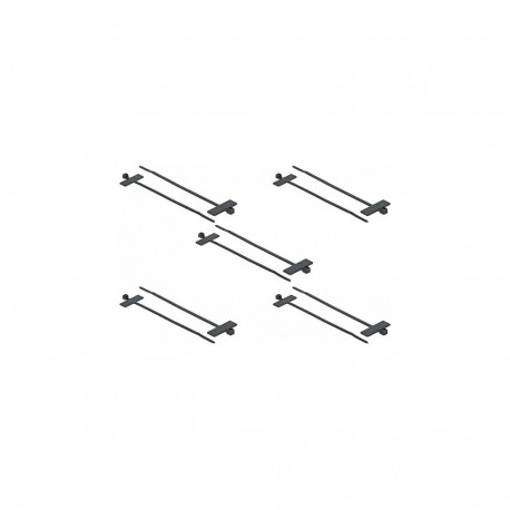 "Delock Kabelbinder mit Beschriftungsfeld L 100 x B 2,5 mm schwarz 10 Stück"