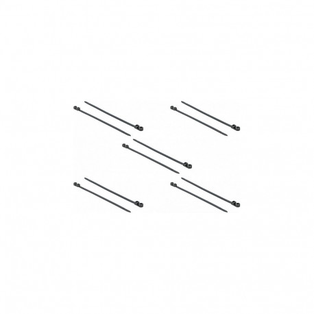 Delock kinnitusaasaga juhtmesidemed L 300 x B 7,6 mm, must, 10 tk