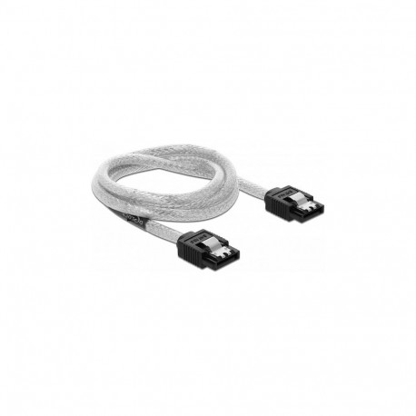 Delock SATA 6 Gb/s kaabel 70 cm läbipaistev