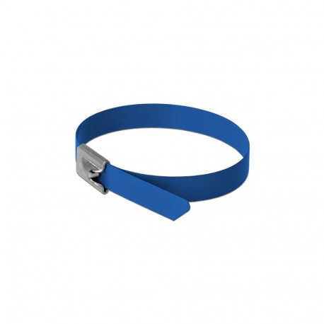"Edelstahlkabelbinder L 300 x B 7,9 mm blau 10 Stück"