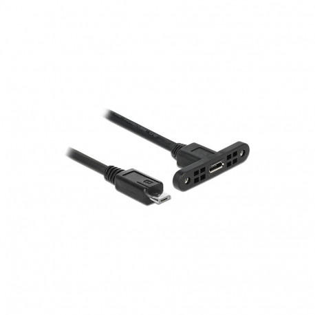 "Delock Kabel USB 2.0 Micro-B Buchse zum Einbau > USB 2.0 Micro-B Stecker 1 m"