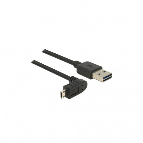 "Delock Kabel EASY-USB 2.0 Typ-A Stecker > EASY-USB 2.0 Typ Micro-B Stecker gewinkelt oben / unten 2