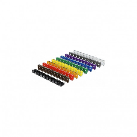 "Kabelmarker Clips 0-9 farbig 100-teilig"