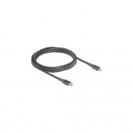 Delock andme- ja laadimiskaabel USB Type-C – Lightning seadmetele iPhone, iPad ja iPod, hall, 2 m, M