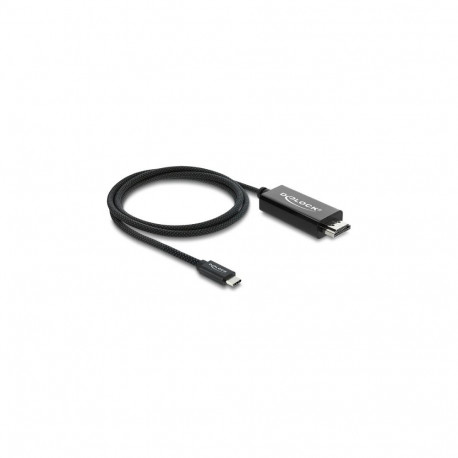 "Delock Koaxiales USB Type-C™ zu HDMI Kabel (DP Alt Mode) 4K 60 Hz mit Geflechtmantel 1 m"