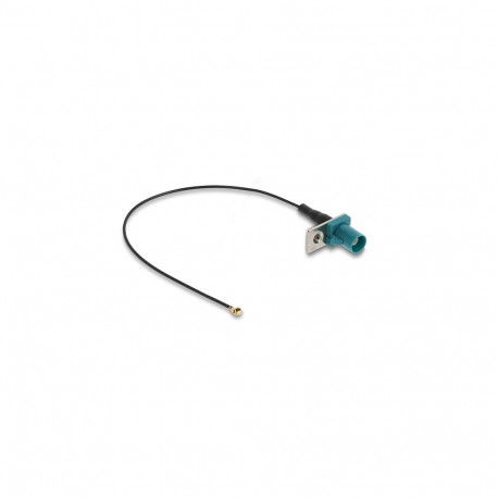 "Antennenkabel FAKRA Z Stecker zu MHF® I Stecker 1,13 - 20 cm 2 vorgestanztes Loch"