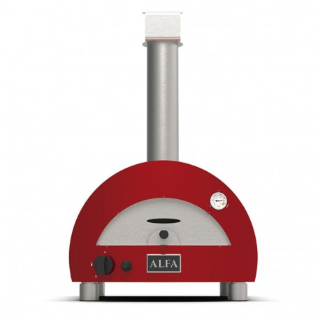 "Alfa Forni Linea Moderno Portable Pizzaofen Antique Red"