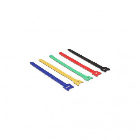 "Delock Klett-Kabelbinder farbig L 200 x B 12 mm 10 Stück"