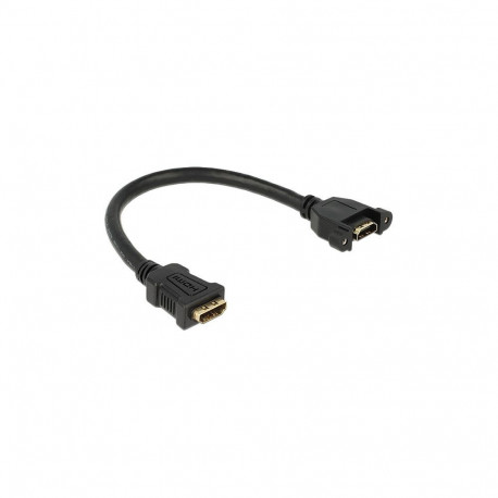 "Kabel HDMI-A Buchse > HDMI-A Buchse zum Einbau 4K 30 Hz 0,25 m"
