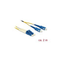 Delock LC > SC Singlemode OS2 valguskaabel 2 m