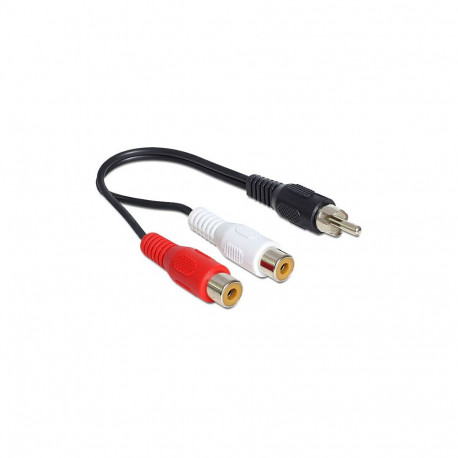 "Delock Kabel Cinch 2 x Buchse > Cinch 1 x Stecker 0,2 m"
