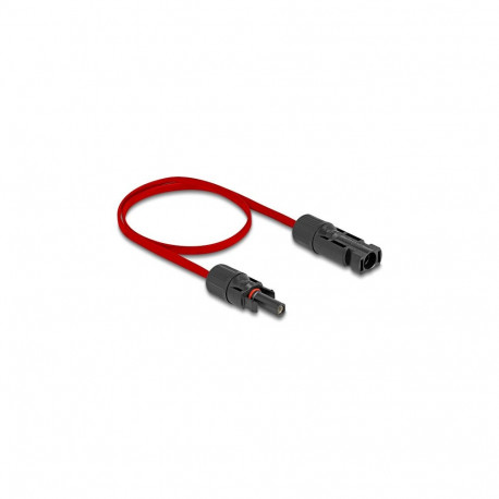 "DL4 Solar Flachbandkabel Stecker zu Buchse 60 cm rot"