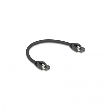 "Delock RJ45 Netzwerkkabel Cat.8.1 S/FTP 25 cm bis 40 Gbps schwarz"