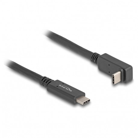"Delock USB 10 Gbps Kabel USB Type-C™ Stecker zu USB Type-C™ Stecker gewinkelt oben / unten 1 m 4K P