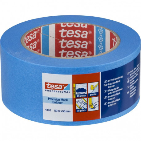 "Tesa Kreppband 50m x 50mm Preci.outd.Prof. Blau 04440"