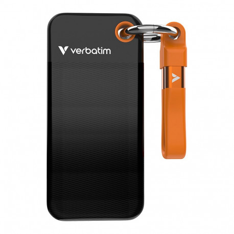 "1TB Verbatim Pocket USB 3.2 Typ-C schwarz-orange"