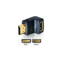 HDMI-adapter pistik–pesa, 90° allapoole