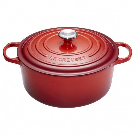 Le Creuset Signature ümar hautamisnõu 26 cm kirsipunane