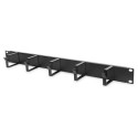 "DIGITUS Rangierpanel 1HE 5x Ringe 40x60mm schwarz"