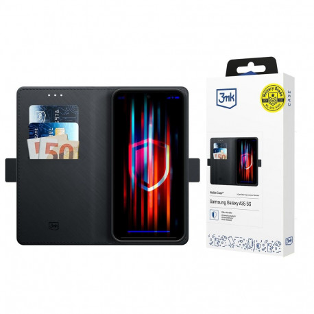 3mk Wallet Case for Samsung Galaxy A57 - Black