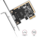 Axagon network card PCIE 1GBE 1port/SP&LP PCEE-GRF