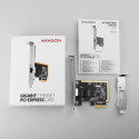 Axagon network card PCIE 1GBE 1port/SP&LP PCEE-GRF