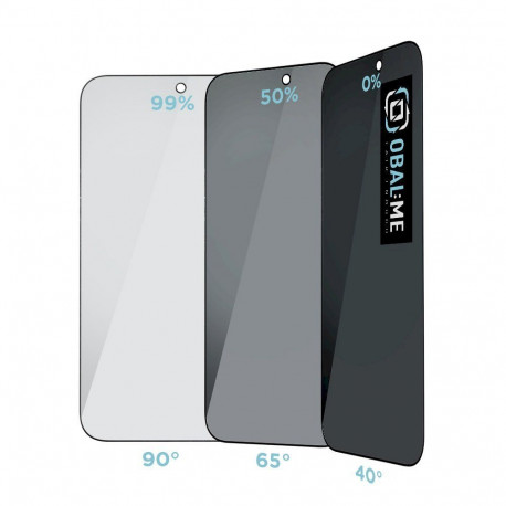 OBAL:ME Privacy 5D Glass Screen Protector for Apple iPhone 17 Pro Max / black